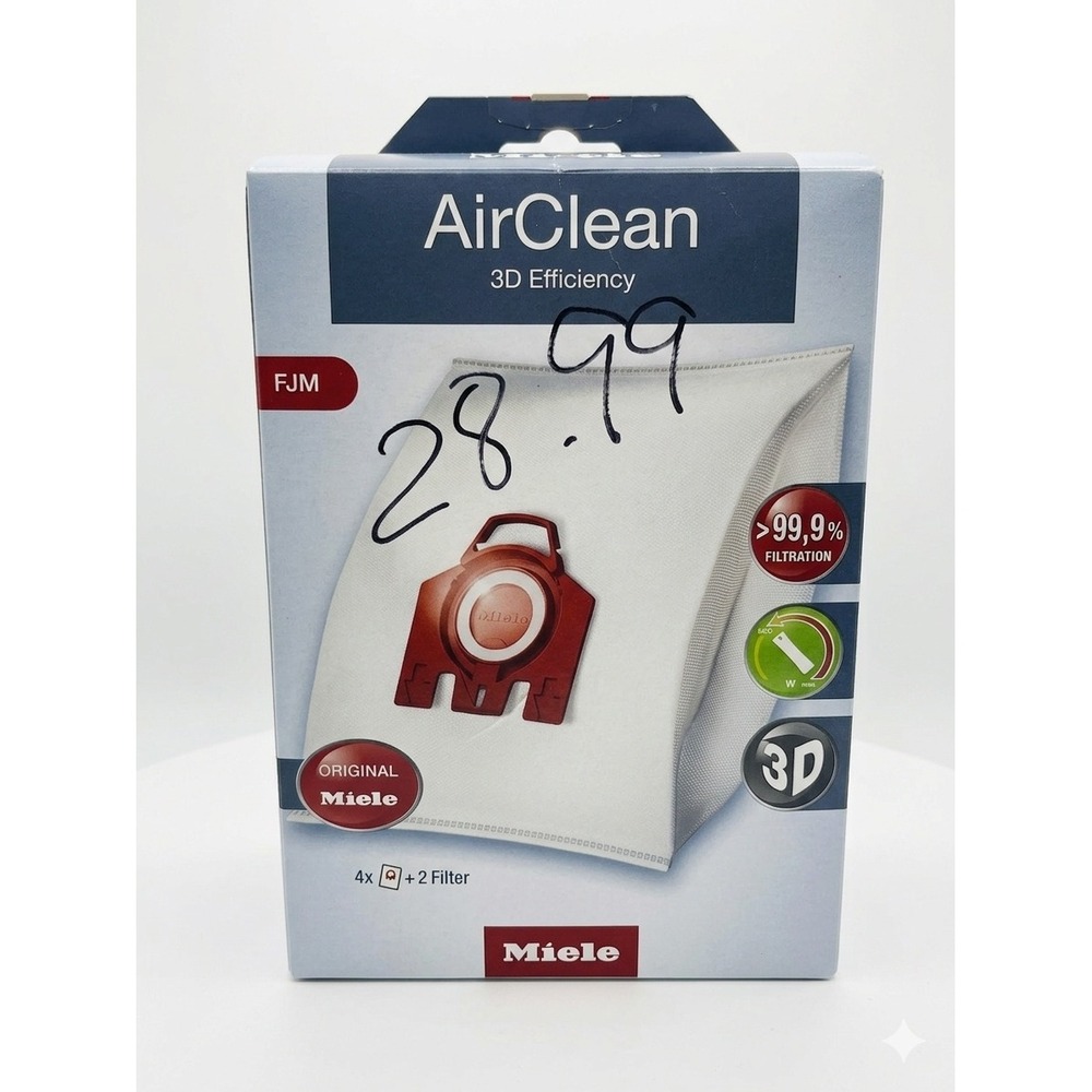 Miele AirClean 3D Efficiency FJM Vacuum Bags & Filters 4 Pack‎ Genuine Original